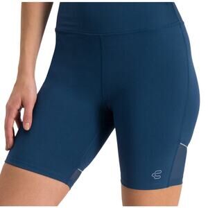 Charly Teal Blue Compression Shorts - Size Small - Hidden Waist Pocket